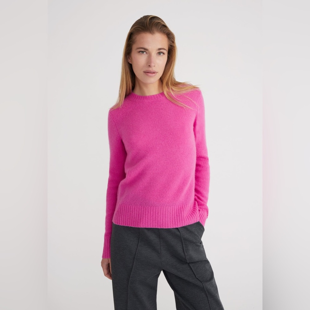 Style Republic Round Neck Pink Cashmere Sweater